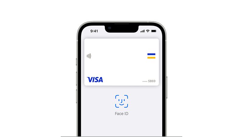 iPhone Visa card